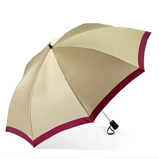 Механический зонт Maehara, серия BORDER-L-TU, Beige / Dark Red, арт. FC015008Y3
