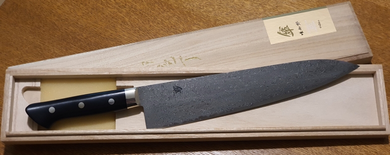 Кухонный нож Hattori, серия KD, Gyuto 270мм (Юбилейный нож, 80 лет Хаттори), арт. KD-34/1