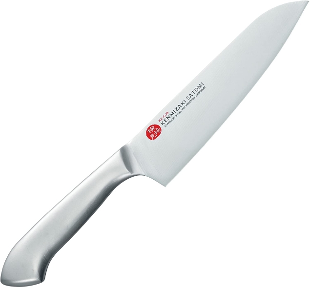 Кухонный нож Shimomura, серия Kenmizaki Satomi, Santoku 165мм, арт. KZ-CJB