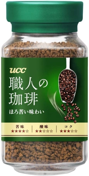 Японский растворимый кофе UCC, Bittersweet Taste, 90г. (зеленый), арт. UCC_coffe_U1