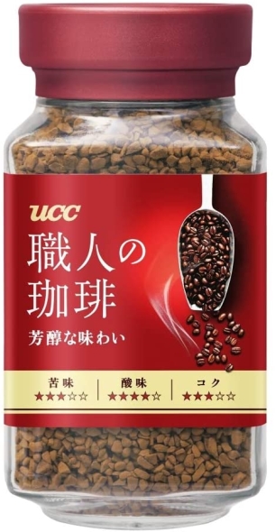 Японский растворимый кофе UCC, Rich Taste, 90г. (красный), арт. UCC_coffe_U2