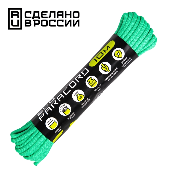 Паракорд Cord 550 (Paracord Cord 550), Teal (Изумрудный), 10м., арт. Cord_60941