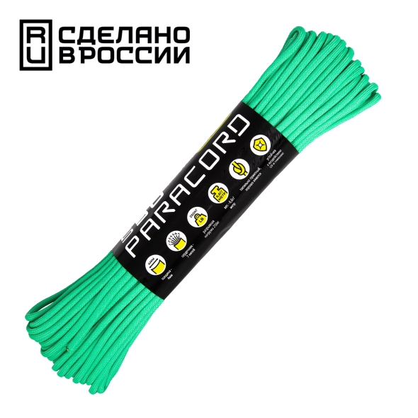 Паракорд Cord 550 (Paracord Cord 550), Teal (Изумрудный), 30м., арт. Cord_60989