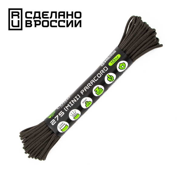 Паракорд Cord 275 (Paracord Cord 275), Army green (Зеленый армейский), 10м., арт. Cord_00000