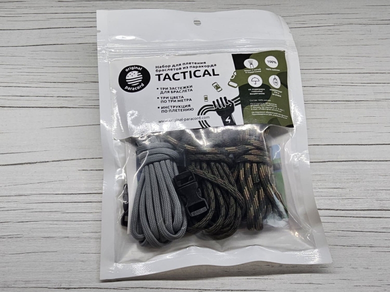 Набор для плетения браслетов из паракорда Cord, Tactical (Тактический), арт. Cord_19284