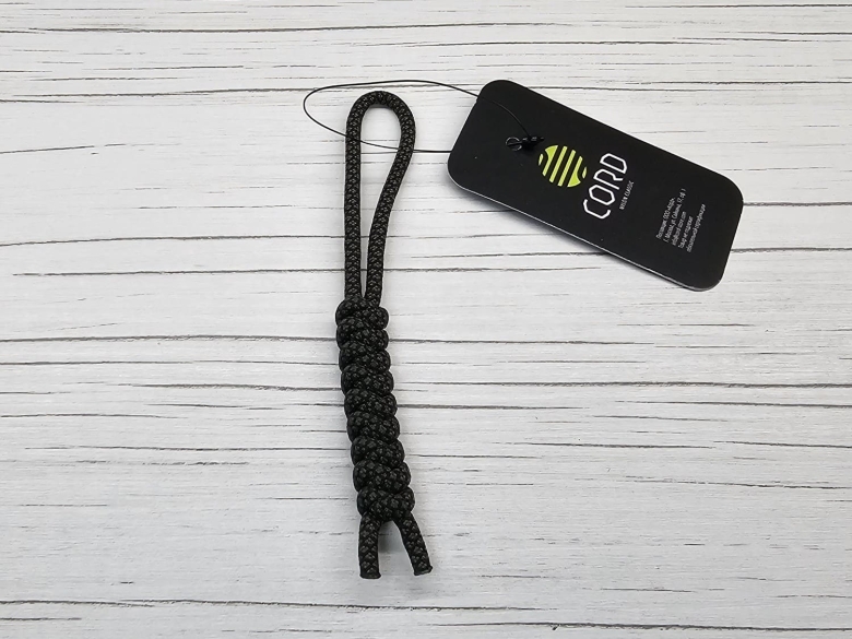 Темляк паракордовый Cord (тип1), Black snake (Черная змея), арт. Cord_61856