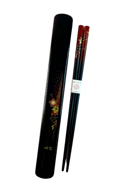 Набор - японские палочки (хаси) в футляре, пластик, арт. Nch-71