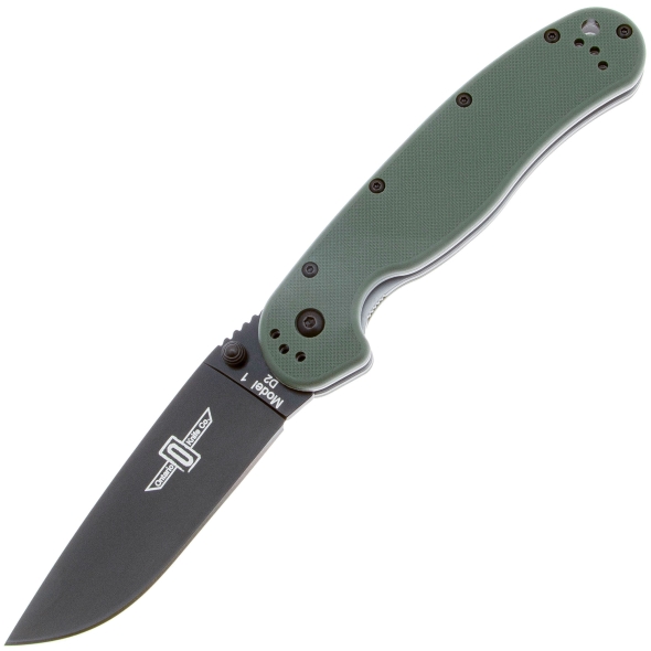 Складной нож Ontario, серия RAT 1 D2, OD Green, черное лезвие, Limited edition, арт. O8868OD