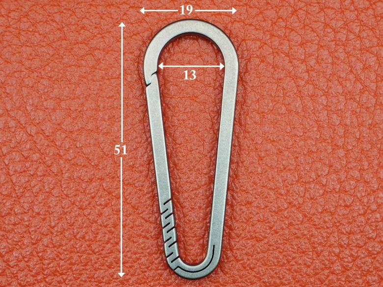 Карабин титановый 51х19х4мм VipXHoReCa, арт. VH12024