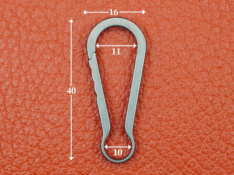 Карабин титановый 41х16х4мм VipXHoReCa, арт. VH12044