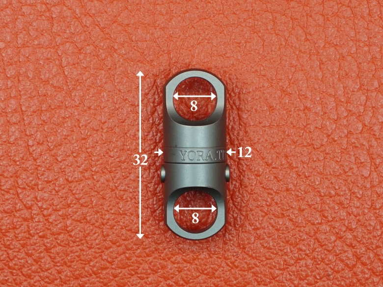 Карабин из титана разъемный (на магнитах) вращающийся с блокировкой VipXHoReCa, арт. VH12104