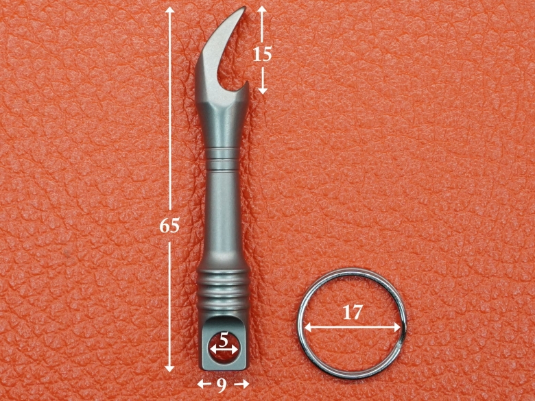 Брелок - открывашка из титана VipXHoReCa, арт. VH12112